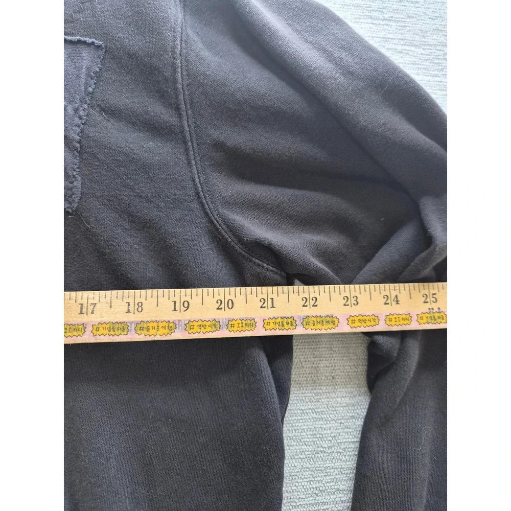 The North Face Hoodie Mens Large Black Fleece Lined Streetwear Casual Full Zip